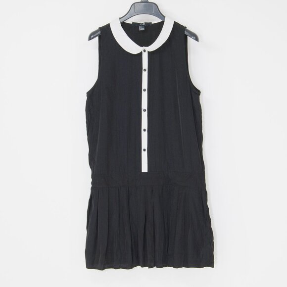 Black Peter Pan Collar Dress – Wednesday Addams Style – XX1– Size S - Picture 1 of 5